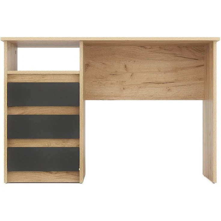 KOMTO Schreibtisch Oslo 110 Schreibtisch mit Schubladen Bürotisch Computertisch, Büro PC-Tisch Kinderschreibtisch mit Stauraum 110 x 50 x 74 cm – Bild 4