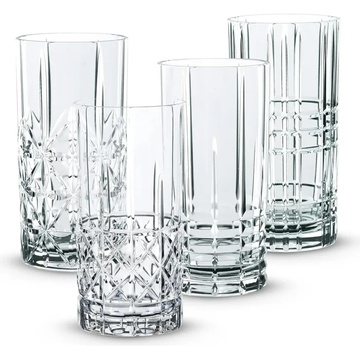 Spiegelau & Nachtmann, 4-teiliges Longdrink-Set, Kristallglas, 445 ml, Highland, 0097784-0