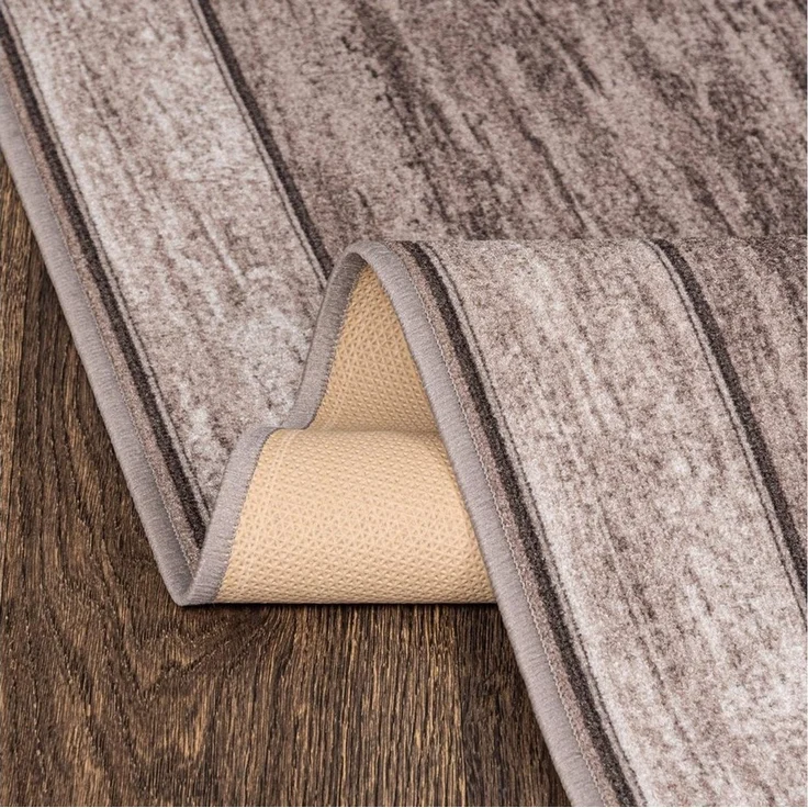 Mazovia Läufer Läufer Teppichläufer Brücke - Vorzimmer Küche - Grau, 67 x 100 cm, Kurzflor, Rutschfest, Meterware, Verschiedene Größen – Bild 4