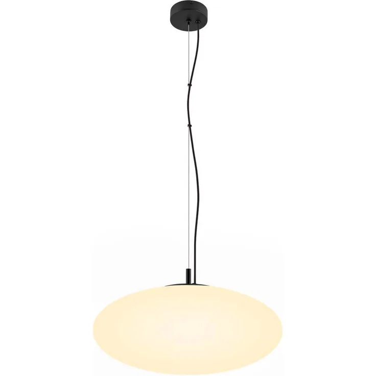 SLV OLYPSO 50, Pendelleuchte, E27, Pendellänge 400 cm, 1 x max. 40 W, schwarz - Pendelleuchten