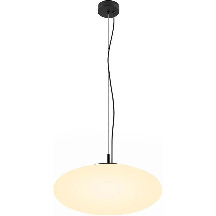 SLV OLYPSO 50, Pendelleuchte, E27, Pendellänge 400 cm, 1 x max. 40 W, schwarz - Pendelleuchten