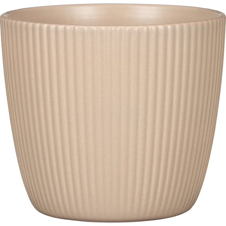 Scheurich Aura, Blumentopf aus Keramik, Farbe: Dry Reed, 23,2 cm Durchmesser, 21,3 cm hoch, 11,465 l Vol. – Bild 1