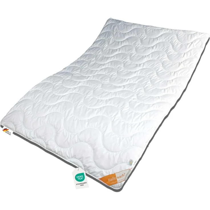 Sommerbett Steppbett Sommerdecke Klimafaser Hallo Wach 155x220 60° – Bild 1