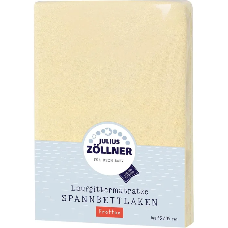 Julius Zöllner Spanntuch Laufgittermatratze Frottee uni vanille 68/90+95/95