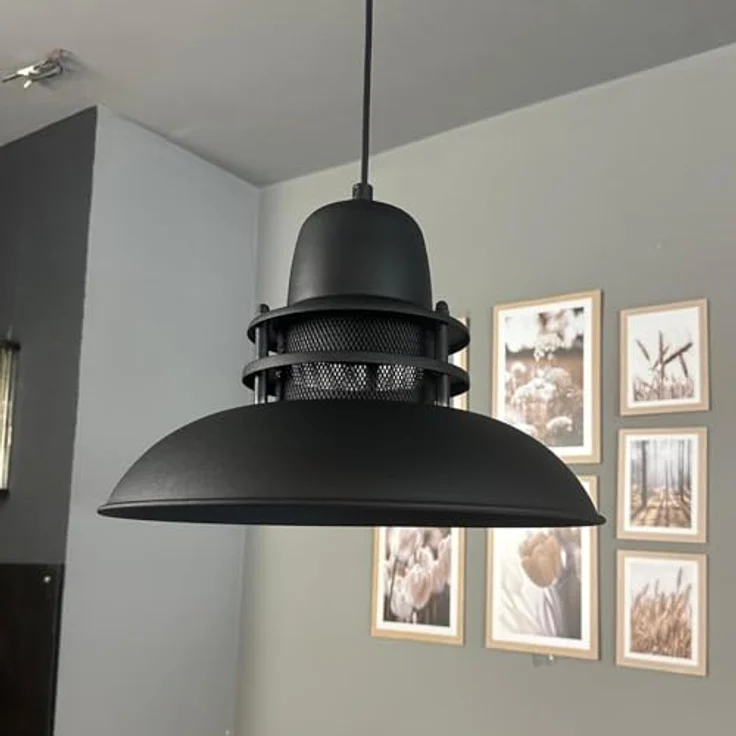 bamyum Hängelampe Leuchtturm Pendelleuchte, schwarze Vintage Lampe Ø34 cm, E27 Fassung für Wohnzimmer, Küche, Schlafzimmer und Kinderzimmer, maximal 60 Watt – Bild 3
