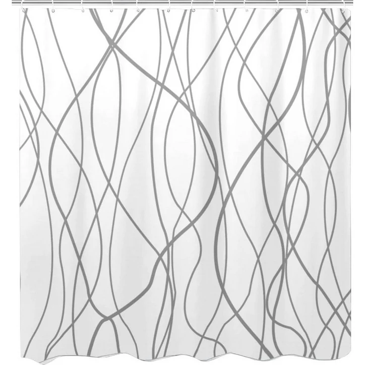 M&W DAS DESIGN Duschvorhang Shower curtains Anti schimmel Waschbar 180x200 – Bild 2