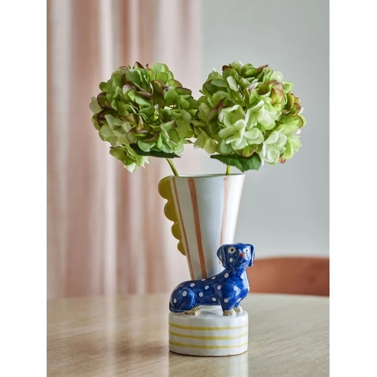 BLOOMINGVILLE Dachsy Vase Bunt Steingut