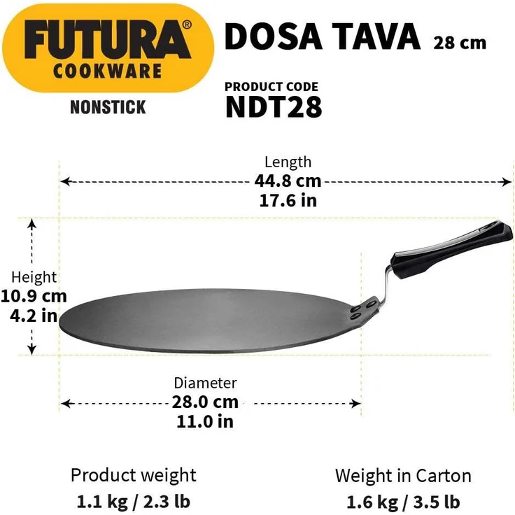 HawkinsFutura Q41 Antihaftbeschichtung, flach 11-inch schwarz – Bild 3