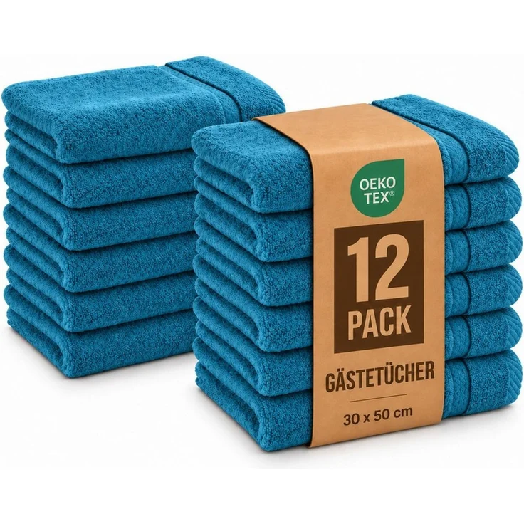 Komfortec Gästehandtücher Set aus 100% Baumwolle, (12-St) – Bild 1