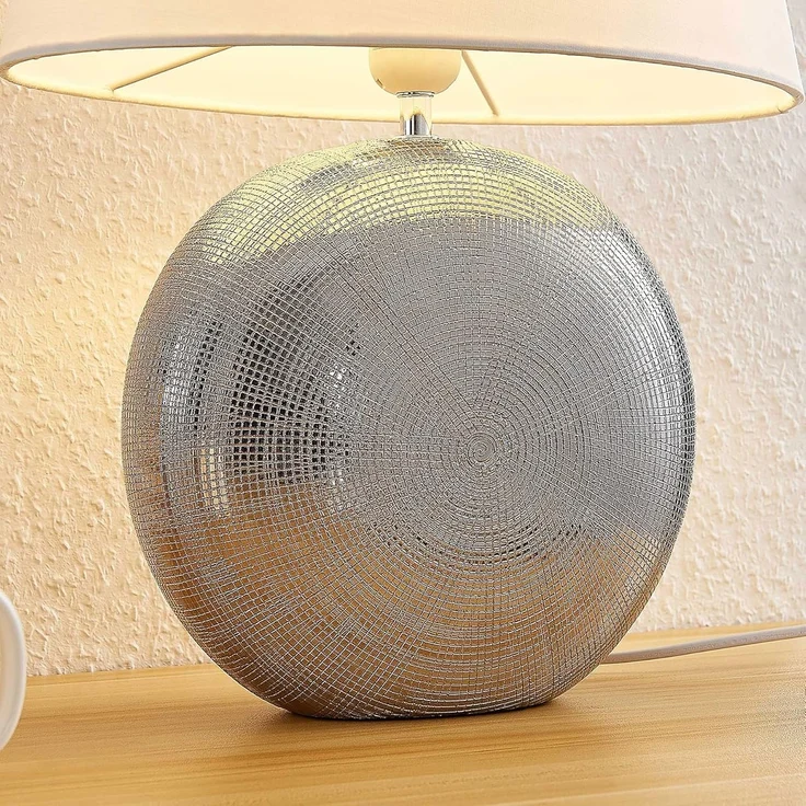 Lindby Tischleuchte Florentino, Weiß IP20, 1 x 15 W LED – Bild 5