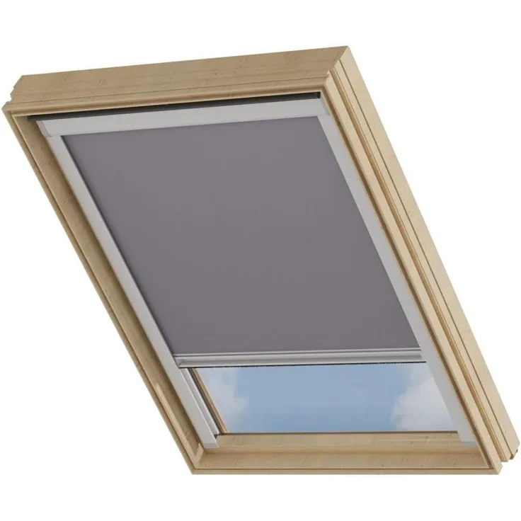 Dachfensterrollo SK08 Velux Passend, Verdunkelnd, Grau, Cocoon Home, verschraubt
