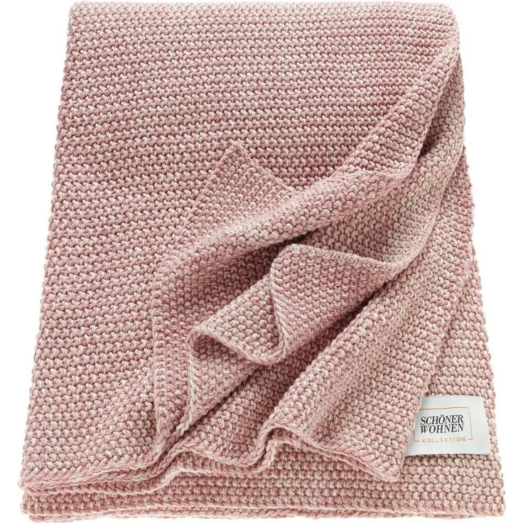 Wohndecke Melange, SCHÖNER WOHNEN-Kollektion, Strickdecke mit Melange-Effekt, Kuscheldecke