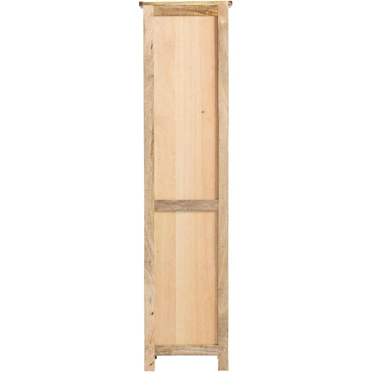 Mangoholz Hochschrank Caribou - Rustikal, 40x180x45cm, Stauraumwunder für Bad & Flur – Bild 5