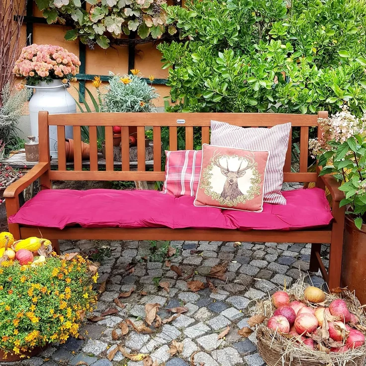 Deuba Gartenbank Maxima, Sitzbank Holz FSC®-zertifiziert 480kg Belastbar Garten Eukalyptus – Bild 6