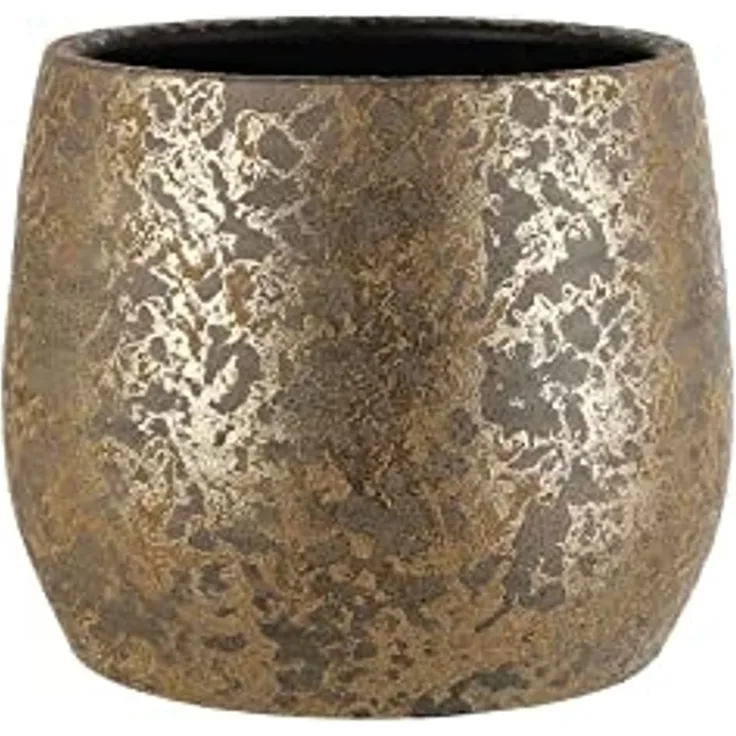 Mica Decorations Blumentopf Terracotta Clemente Ø 32 x 25,5 cm gold
