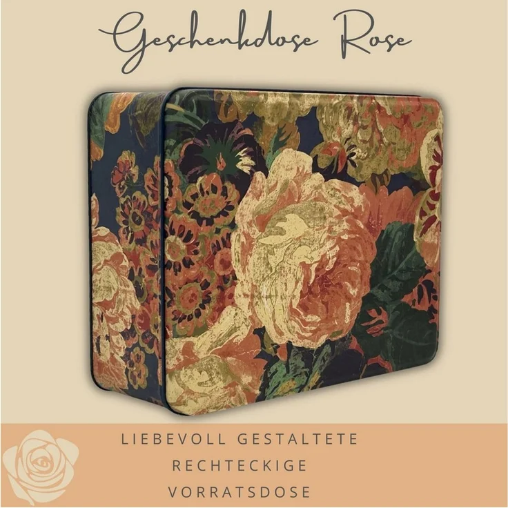 MediMuc Keksdose Geschenkdose Design Sanderson - Motiv Rose – Bild 3