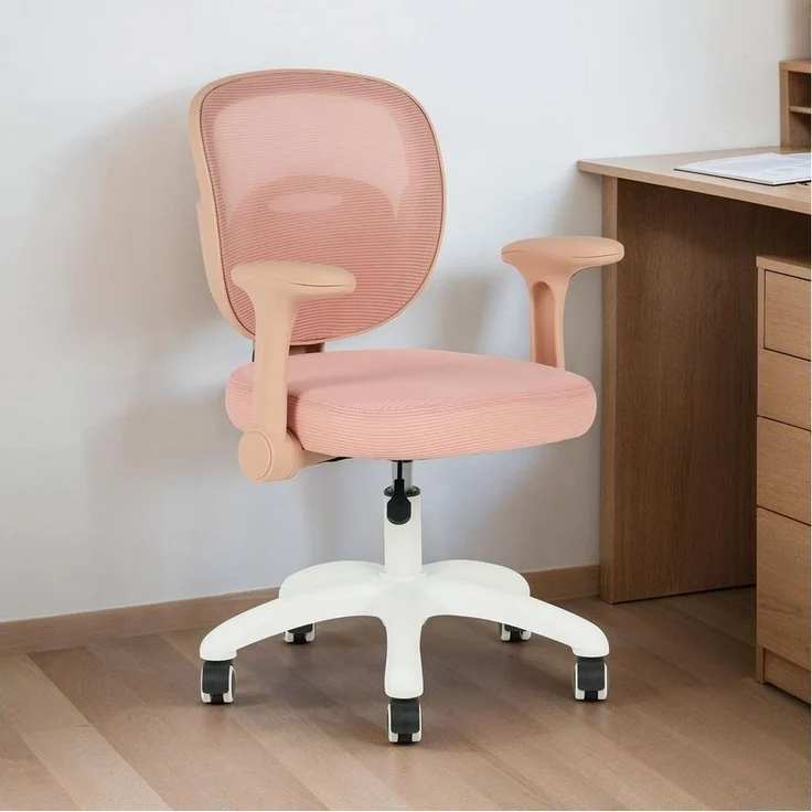 IDIMEX Drehstuhl AMELIA, Kinder Schreibtischstuhl ergonomisch höhenverstellbar pink – Bild 5