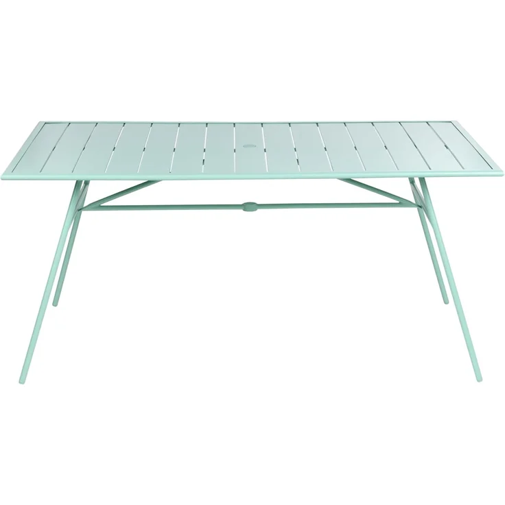 Gartentisch TERENZO 160 cm 90 cm Metall Mintgrün – Bild 4