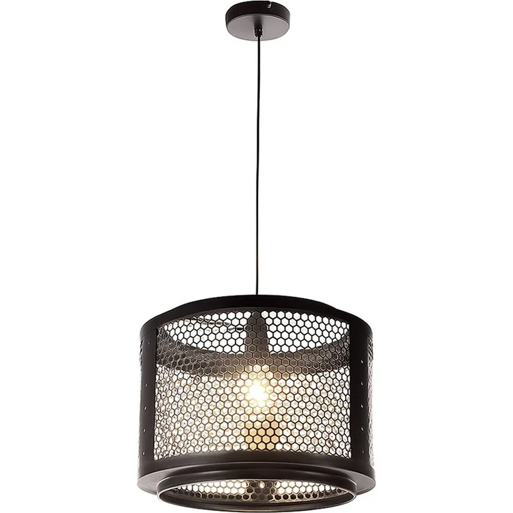 RGB LED Hängelampe, Gitteroptik, App- und Sprachsteuerung, H 150 cm – Bild 5