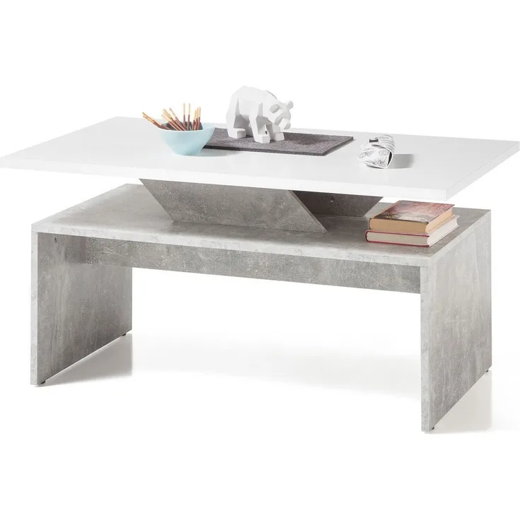 Couchtisch >Alicante I< in Beton - 100x50x60cm (BxHxT)