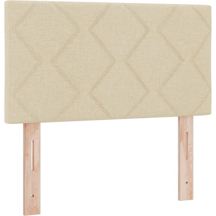 vidaXL Ottoman Bett mit Matratze mit Kopfteil Creme 80 x 200 cm Stoff 3456369 – Bild 4