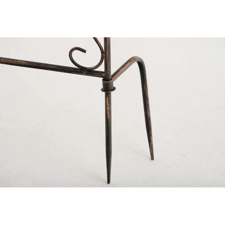 Rankgitter FALK - 35 x 1 x 122 cm, Metall, Bronze | Rankhilfe Kletterpflanzen Gartendekoration – Bild 6