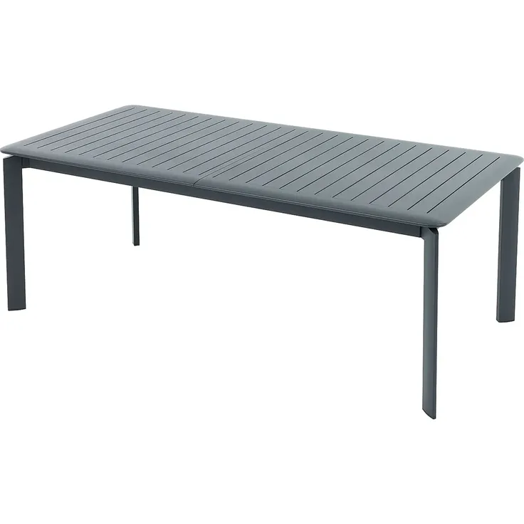Vente-unique - VELYRA Gartenessgruppe Metall Grau - B 60 cm100 cm x H 85 cm75 cm x L 57 cm205 cm286,5 cm – Bild 4