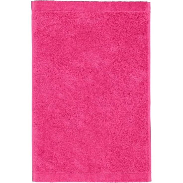 CAWÖ Gästetuch - Lifestyle, Walkfrottier, Baumwolle, einfarbig Pink 30x50cm – Bild 2