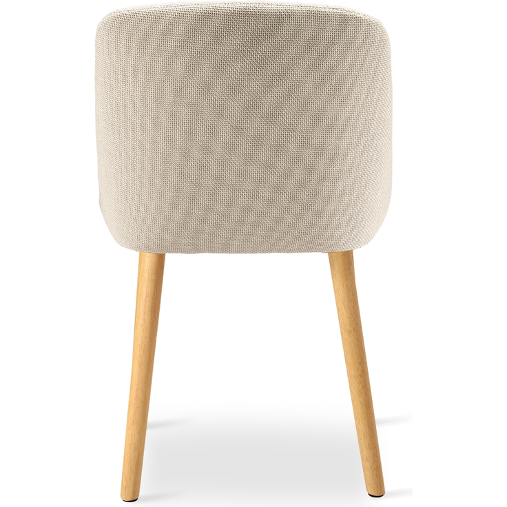 GOEURVANT 993 Esszimmerstühle 6er-Set, Webstoff - Beige – Bild 5