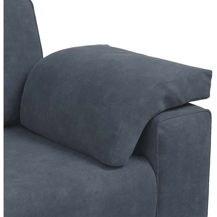 vidaXL Zweisitzer-Sofa Dunkelgrau 160x77x82 cm Samt 4105258 – Bild 8