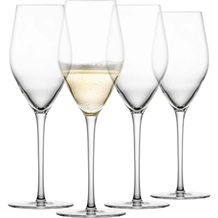 SCHOTT ZWIESEL Sektglas Bar Special (4er-Set), formschöne Sektgläser mit Moussierpunkt, spülmaschinenfeste Tritan-Kristallgläser, Made in Germany (Art.-Nr. 123625) – Bild 1
