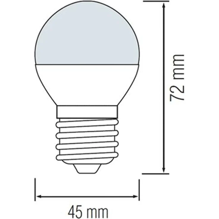 6 W Filament E27 G45 Mini LED Leuchtmittel 2200K Warmweiß – Bild 4