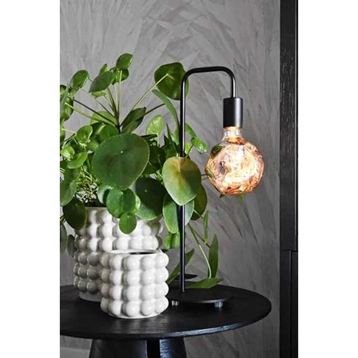 Calex U-Line Tischlampe, 53 cm Höhe, schwarze Tischleuchte im Industrie-Look mit E27-Fassung, ohne Leuchtmittel – Bild 6