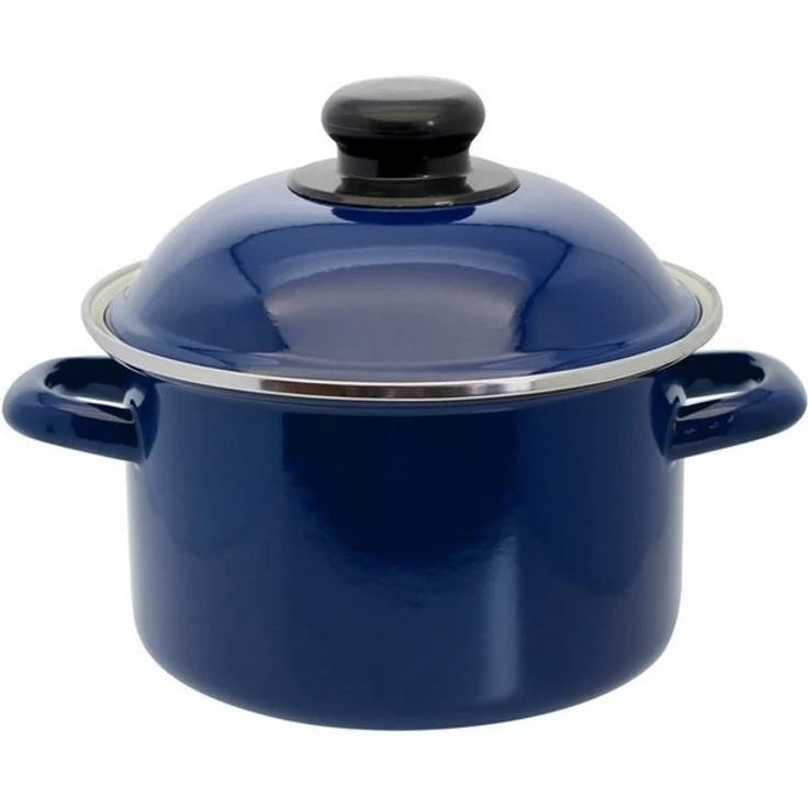 Elo Kochtopf Royalblau, Emaille-Kochgeschirr, Backofenfest, Induktionsgeeignet – Bild 3