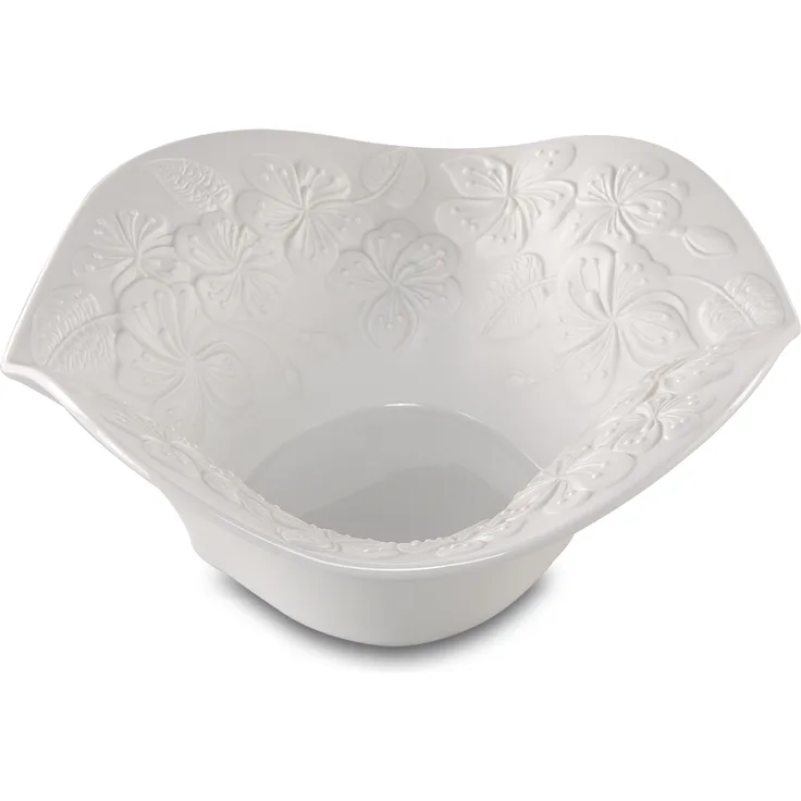 Goebel / Floralie,Schale,weiß,22,0cm x 22,0cm x 8,5cm / Biskuit-Porzellan / 22,0cm x 22,0cm x 8,5cm