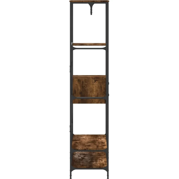 vidaXL Kleiderständer mit Ablagen Räuchereiche Holzwerkstoff 847861 – Bild 4