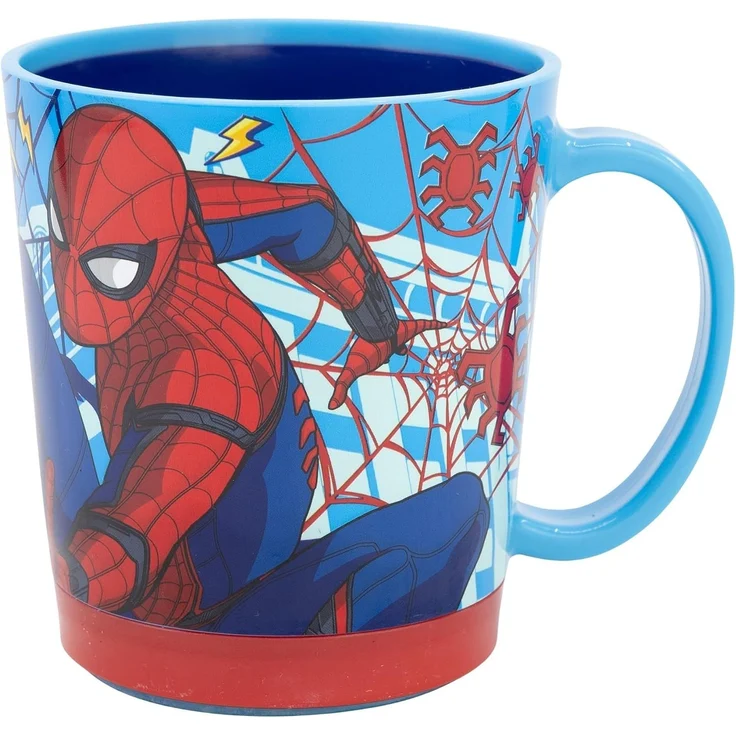 Spiderman Kippsicher Trinkbecher PP 410 ml – Drop Safe Plastikbecher mit Smartgrip-System – Bild 1