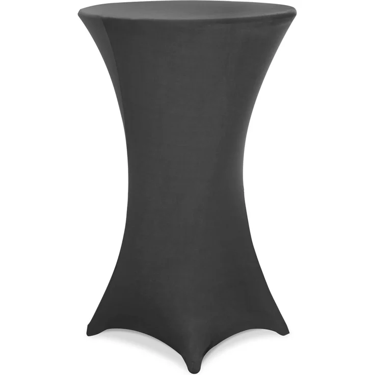 DETEX® Stehtischhusse Grau 80-85cm Verstärkter Fußbereich 30°C Waschbar Stehtisch Hussen Stretch Tisch Überzug Bezug – Bild 8
