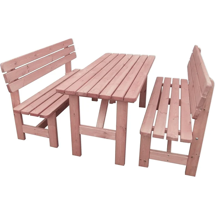 Holz-Garnitur Set Summer (honigbraun) – Bild 1