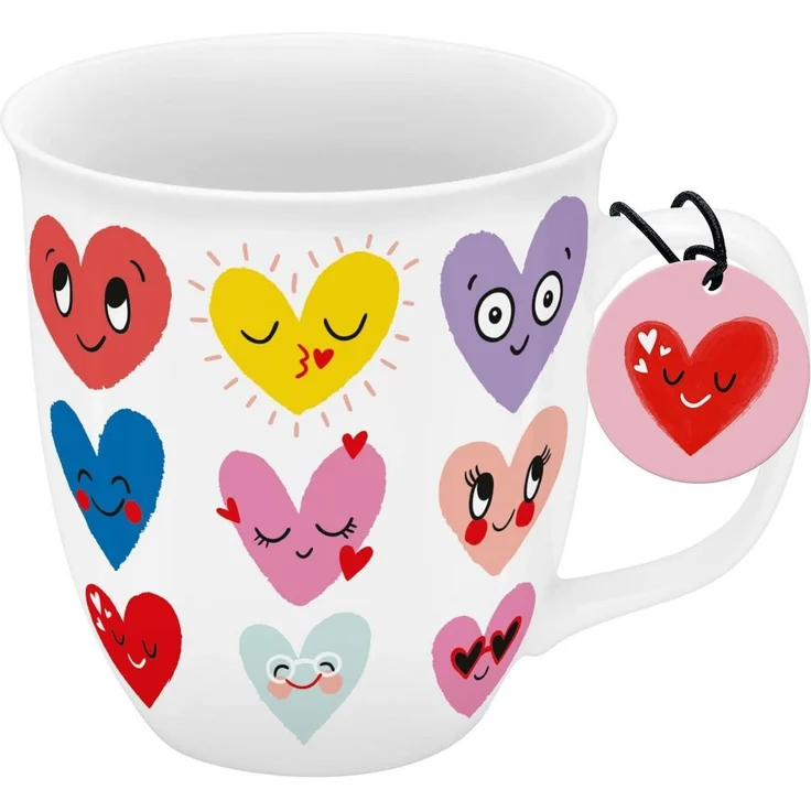Tasse Becher Teetasse Kaffeetasse 40cl Geschenk Sheepworld HERZEN 74864 – Bild 1