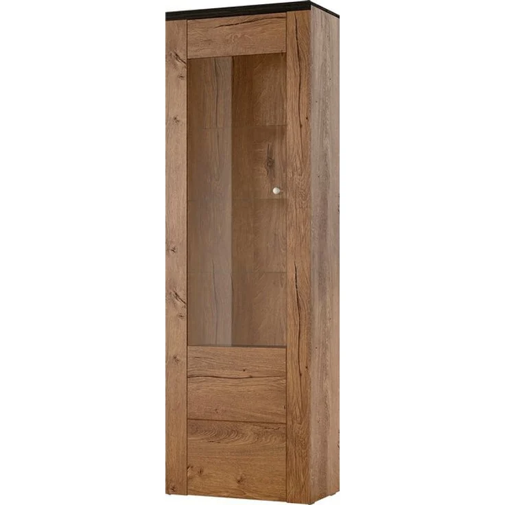 Home affaire Vitrine Larona, zeitlose Glasvitirne, Hochschrank Höhe 205,6 cm Stauraumvitrine mit dekorativer Rahmenoptik – Bild 4