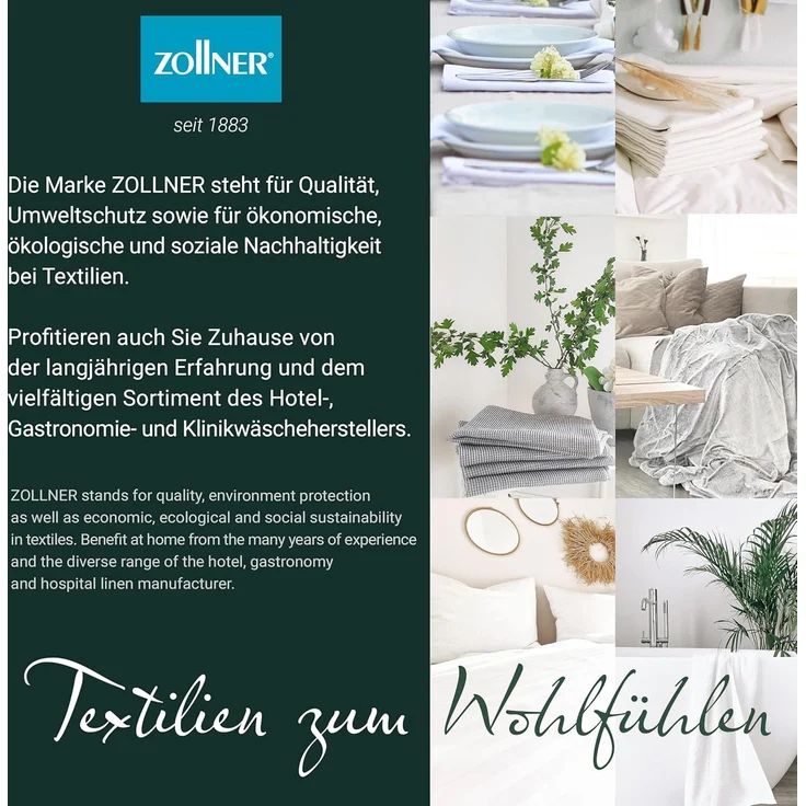 ZOLLNER Geschirrtuch, (5-tlg), 45 x 90 cm, 100% Baumwolle, vom Hotelwäschespezialisten – Bild 7