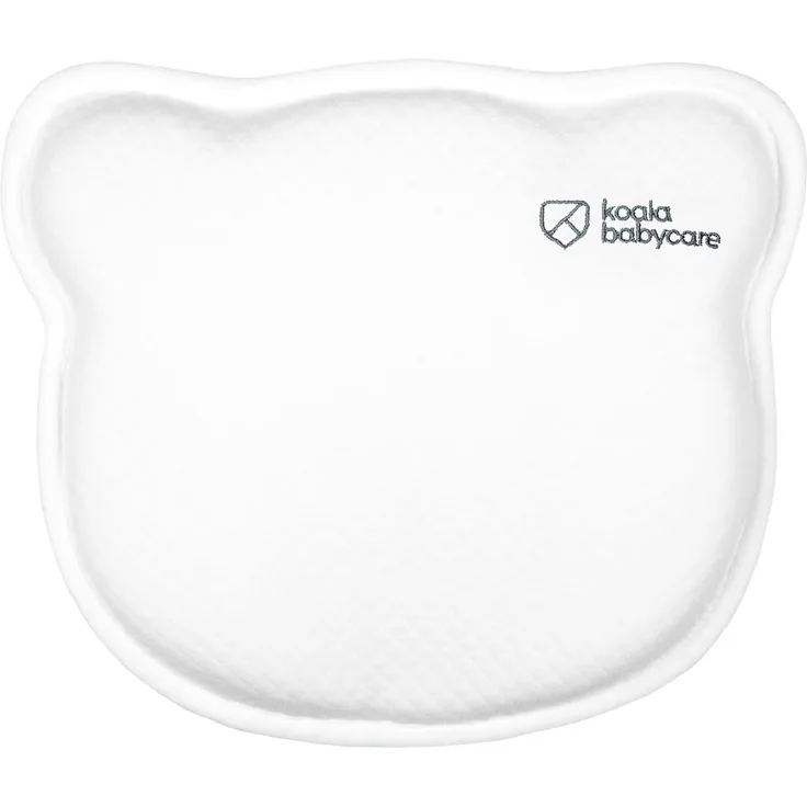 KOALA BABYCARE Babykissen Plagiozephalie, abnehmbar (mit Zwei Kissenbezügen), hilft EIN Plattkopfsyndrom vorzubeugen und zu behandeln. Aus Memory Foam - Weiß - Registriertes Design KBC®