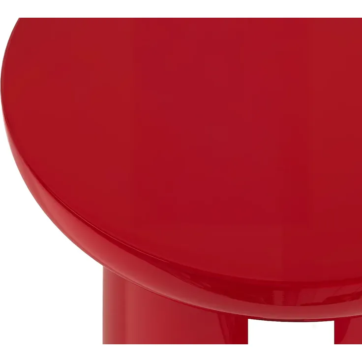 Vente-unique - DERLALI Couchtisch Holz, Platte Beige - B 90 cm x H 40,5 cm x L 90 cm – Bild 7