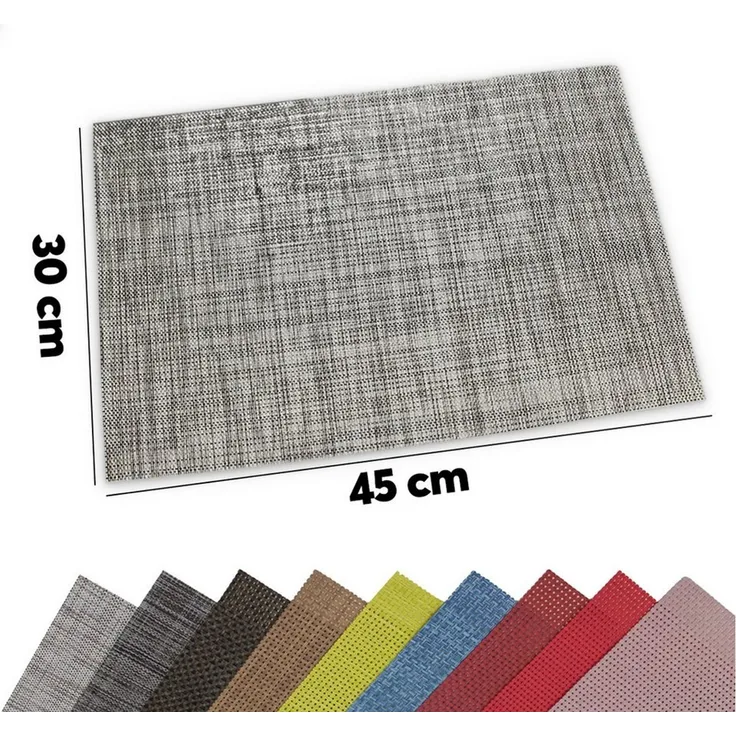 matches21 HOME & HOBBY Platzset Tischsets ELEGANCE 6er Set Hell-grün als Tischuntersetzer, (6-St), Abwaschbare Platzsets als Tischunterlagen für Ess-Tisch Tisch-Deko
