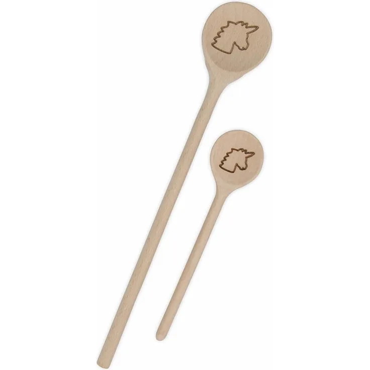 Städter Kochlöffel Einhorn Rund, Koch Löffel, Rührlöffel, Küchenlöffel, Küchenhelfer, Holz, 16 cm, 815162