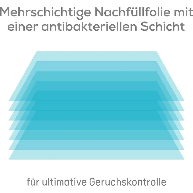 Angelcare Windeleimer Classic XL Rückenfreundliche Höhe 69 cm inkl. Kassette – Bild 8