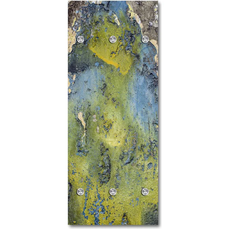 Queence Garderobe - "Stendhal" Druck auf hochwertigem Arcylglas inkl. Edelstahlhaken und Aufhängung, Format: 50x120cm