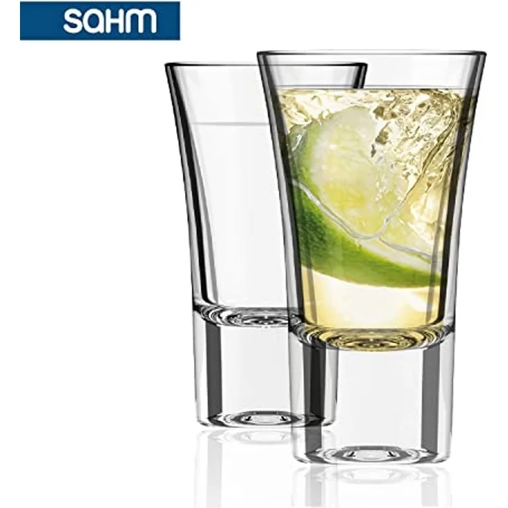 SAHM Schnapsglas Schnapsgläser Set (6 STK) - 57ml Original Shotgläser Set, Edles Glas, 100% recyclebar – Bild 2