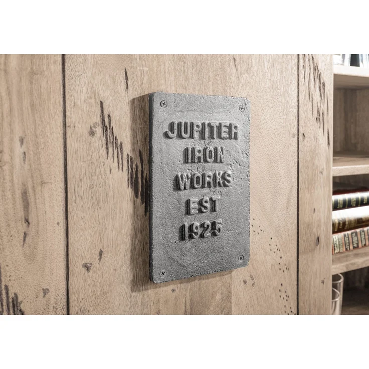 Wandregal Mango 130x25x80 whitewash lackiert RAILWAY #358 – Bild 4